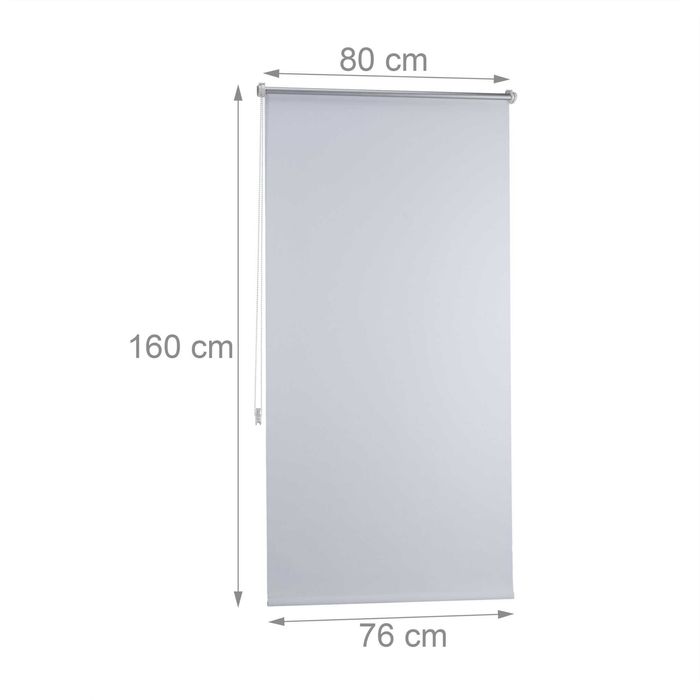 Roleta okienna termoizolacyjna biała 80 cm x 160 cm Relalaxdays
