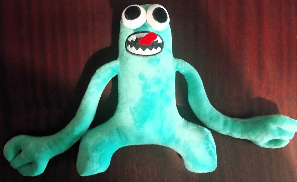 Green Peluche Rainbow Friends Novo Colecção