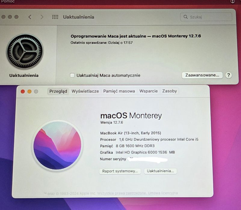 MacBook macOS Monterey 13,3"