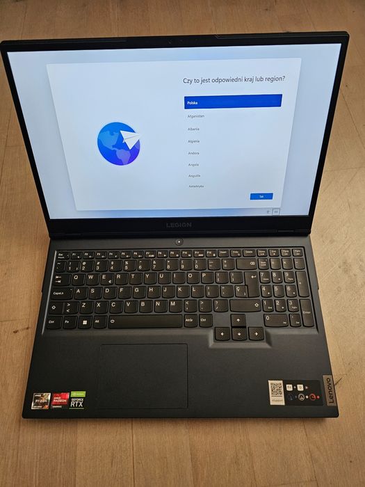 Lenovo Legion 5 15", R7 5800, 3060, 16GB, 512 SSD, WIN11 Box