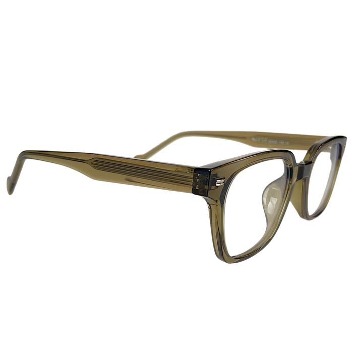 Okulary zerówki do komputera ETE nerdy TR90 oliwkowe Blue Light