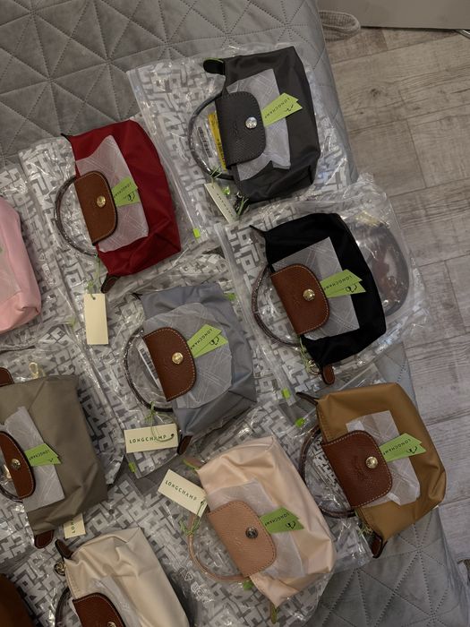 Сумка Longchamp mini le pliege + ремінь  і брелок тренд 2026 року