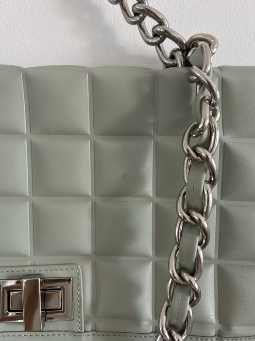 Mala de ombro menta / prateado64585351586179121