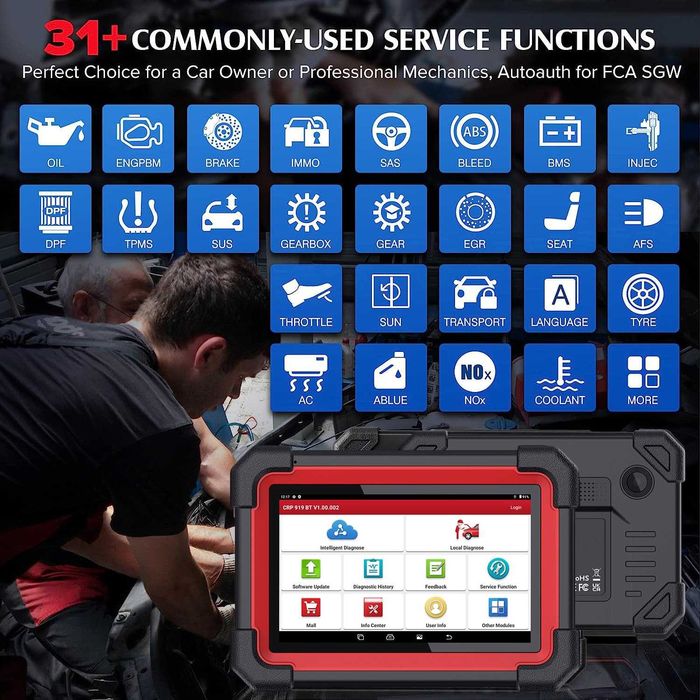 Máq. Diagnost. Auto - LAUNCH X431 CRP919X BT -  Nova