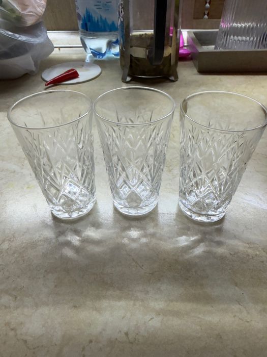 Рюмки хрусталь 3 штуки