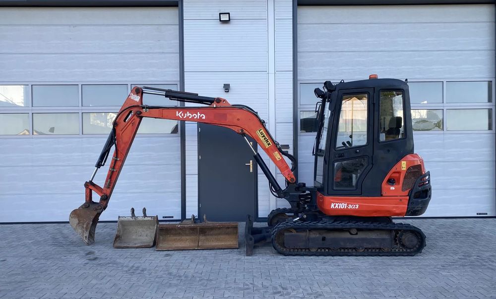 Kubota KX101-3 Minikoparka  2012r Koparka 3.5T Ramię long 3 łyżki Oryginał przebieg nie Bobcat JCB