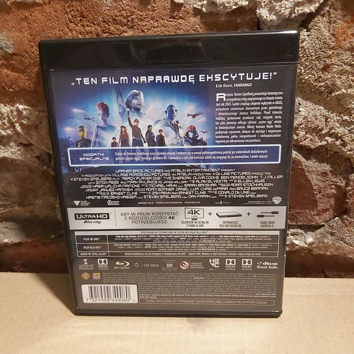 Player one 4k uhd blu ray