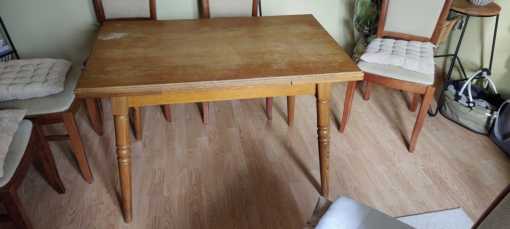 Stół retro antyk drewno naturalne