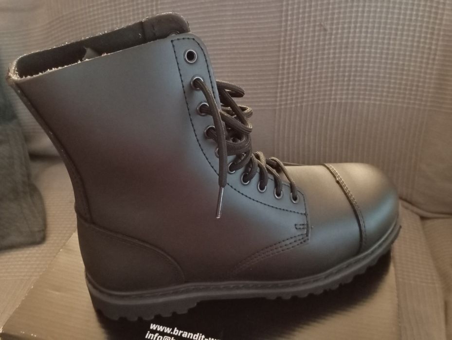 Botas Brandit Em Pele