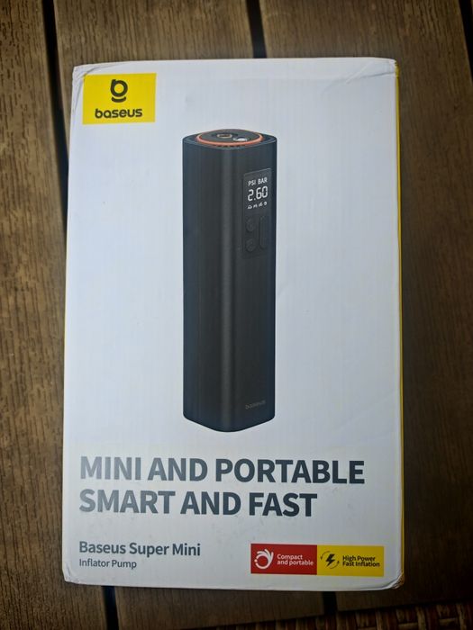 Насос Автомобілньй компресор Baseus Super Mini Inflator Pump black