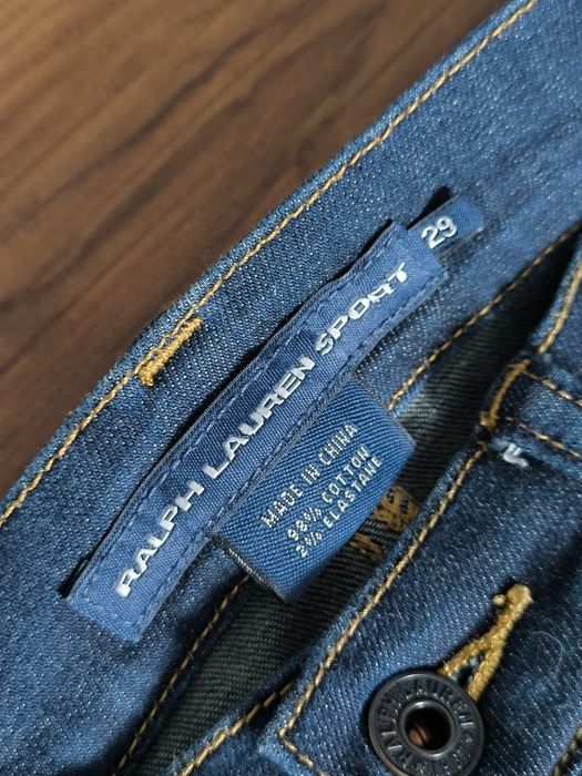 Ralph Lauren Sport jeansy skinny granatowe 29