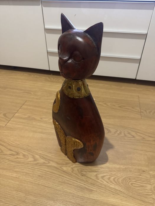 Gato decorativo em madeira GATO PRETO