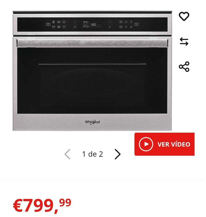 Forno combinado com microondas Whirlpool