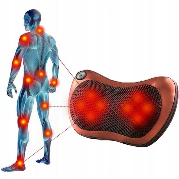 Poduszka masująca ciało kark plecy stopy masażer relaksacyjny SHIATSU