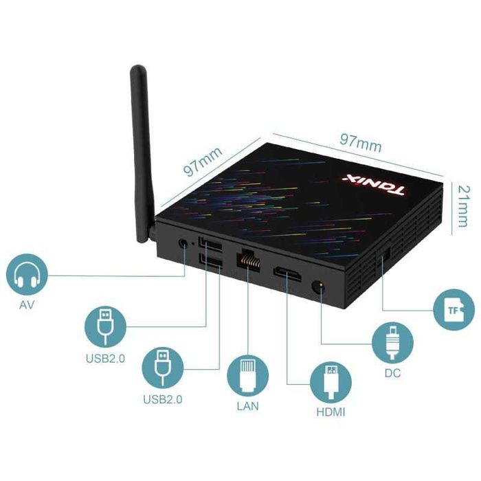 Tanix TX68 H618 2GB/16GB Android 12 (NOVO COM GARANTIA E FATURA)64284325233409121