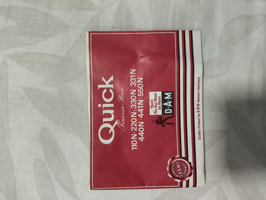 Vintage DAM D.A.M. Molinete giratório de pesca Quick 550, feito na Ale