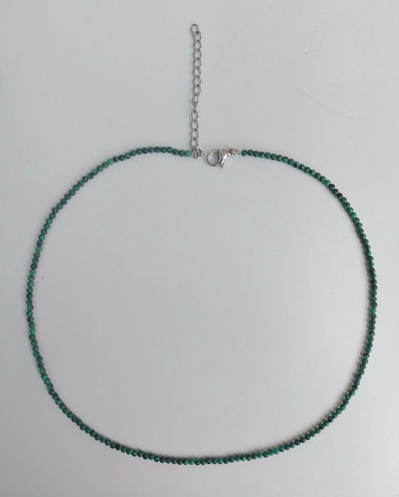 Naszyjnik handmade z kamieni naturalnych - malachit