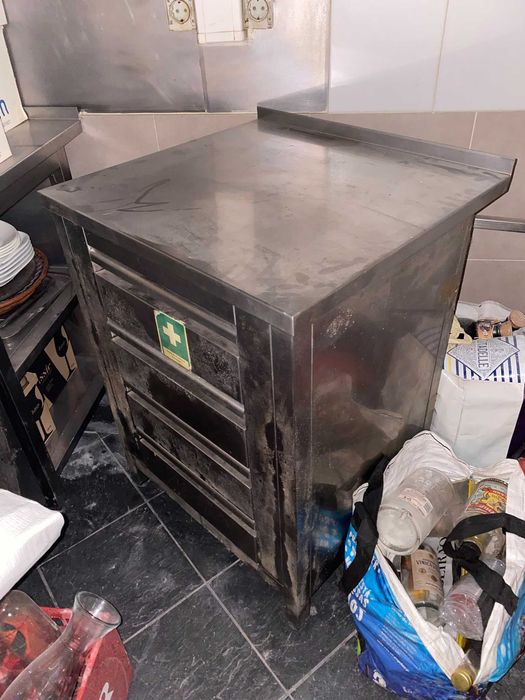Modulo de gavetas em inox