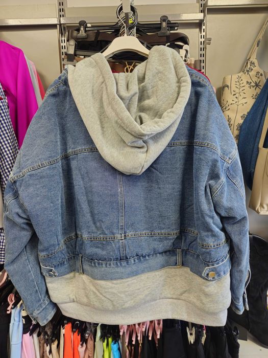 Kurtka, bluza jeansowa ocieplana Italy r. Uni Plus Size !!!