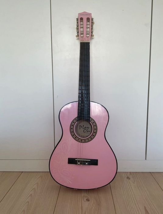 Guitarra Clássica Rosa para Iniciantes