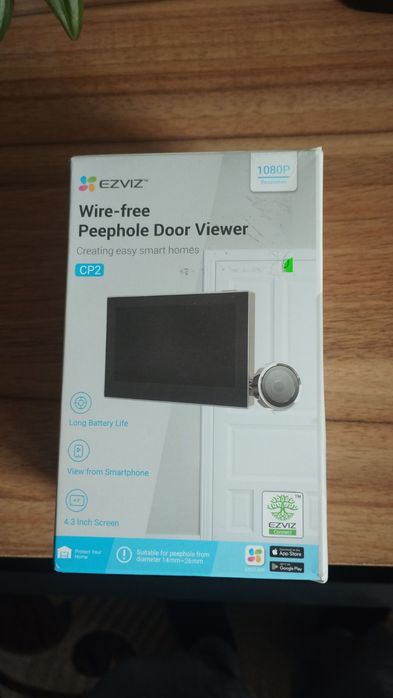 Бездротова камера глазок EZVIZ CP2 з монітором 4.3дюйма Wi fi