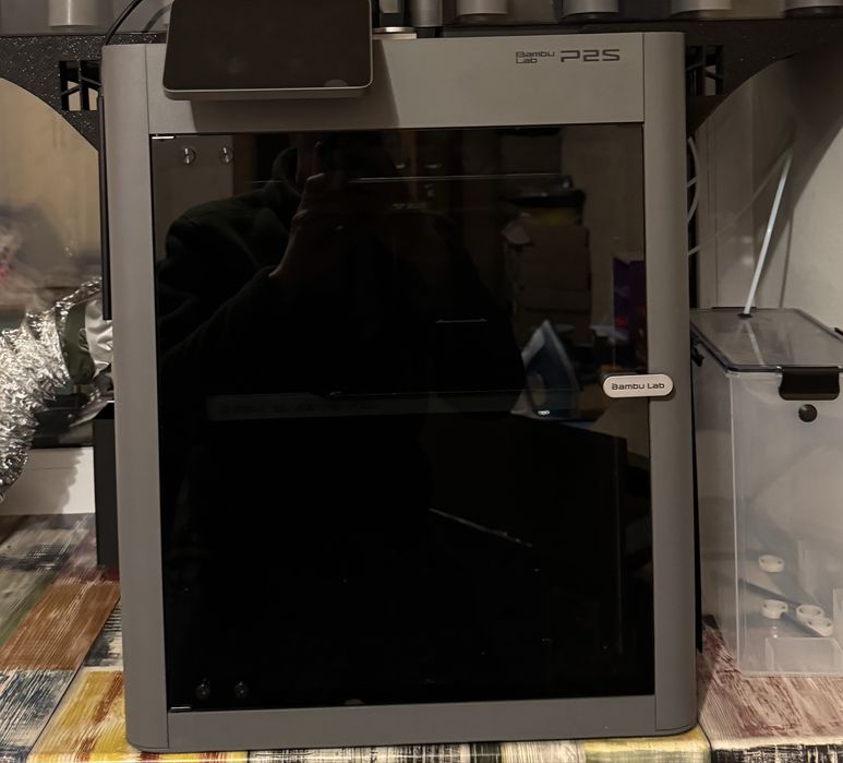 3D принтер BamBu Lab P2S з гарним комплектом оновлення, може бути з амс