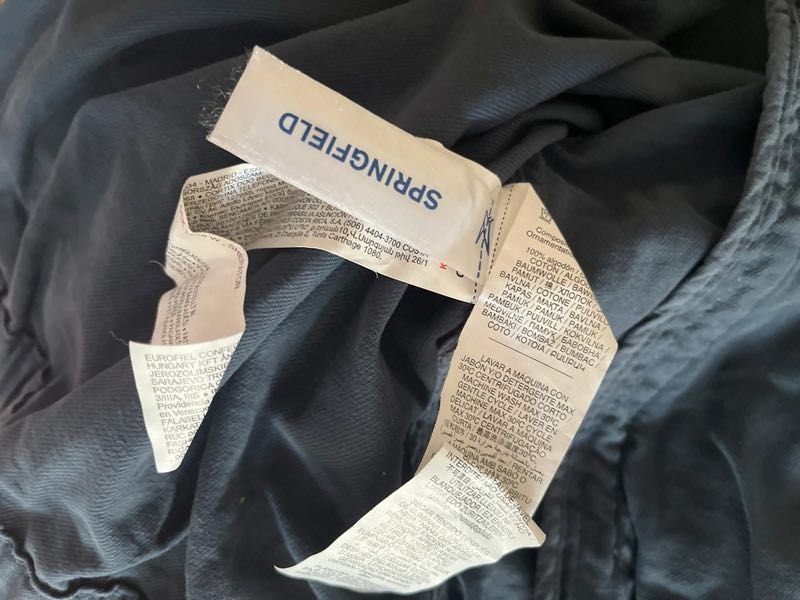 Blusão Springfield Azul em Algodão – Tamanho XL