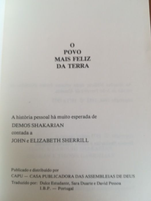 O povo mais feliz da Terra Demos Shakarian