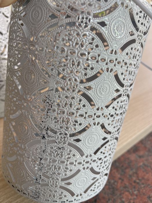 Castiçais, Suporte de velas grande e leve em metal cinzento