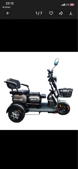 Трицикл FADA OLDi  MAX 1100W триколісний електроскутер