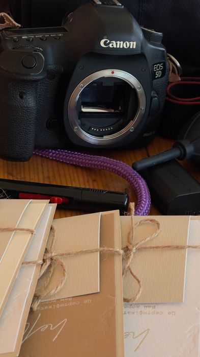 Canon 5D mark||| + обʼєктив + спалах + аксесуари