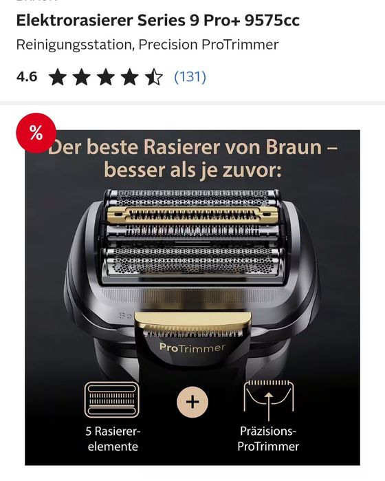 Braun Series 9 Pro+ (9575cc)