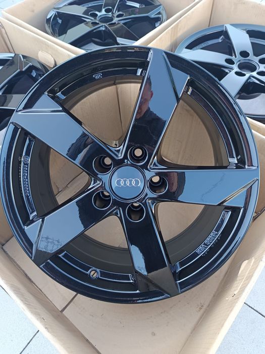 Felgi 17'' 5x112 Audi A6 C5 A6 C6 A8 D2 A8 D3 Q5 8R Q7 4L Nowe Czarne TPMS  | #A28C