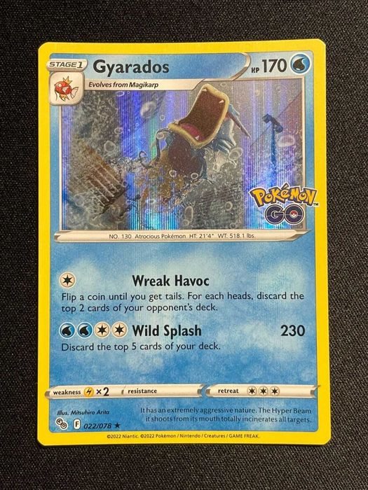Carta Pokémon GO Gyarados 22/78