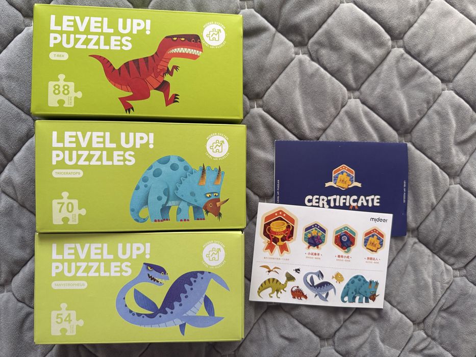 Пазли Mideer Level Up level 04 Dino