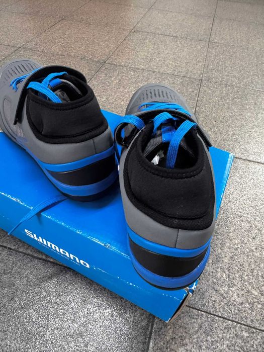Sapatos Ciclismo Shimano SH-AM701 Cinza/Azul