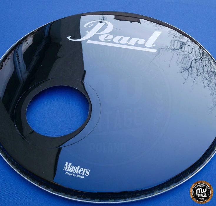 ‼️ Remo - naciąg Pearl Masters Powerstroke 3 Ebony front 22” ‼️