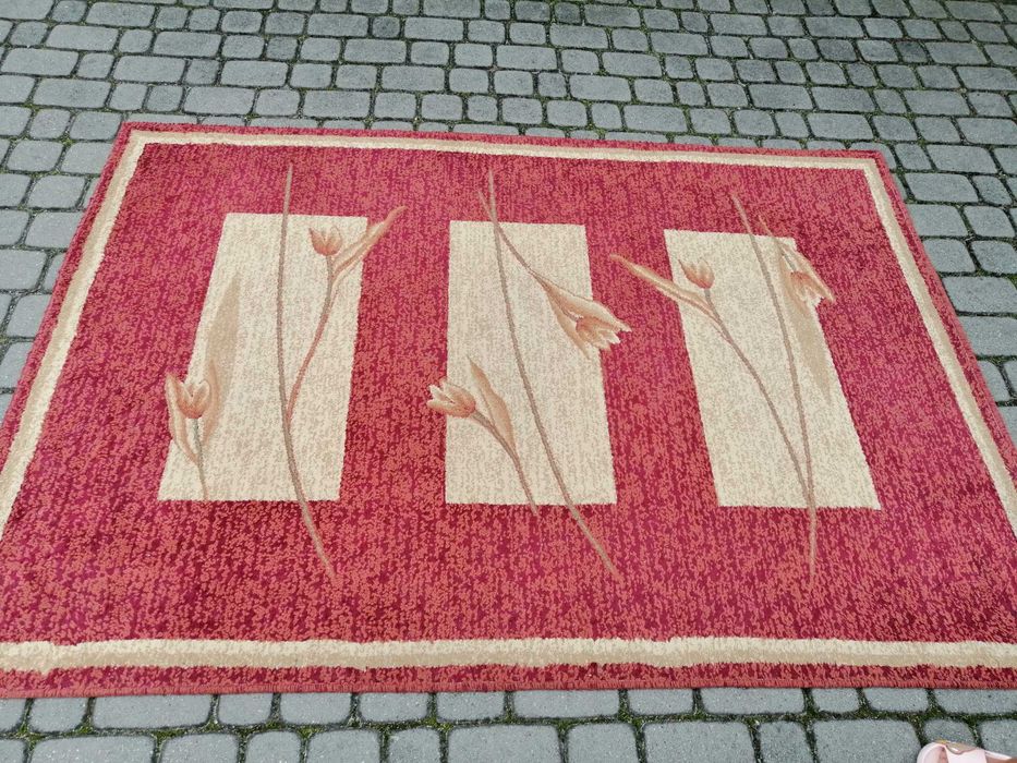 Dywan dwukolorowy z krótkim włosiem