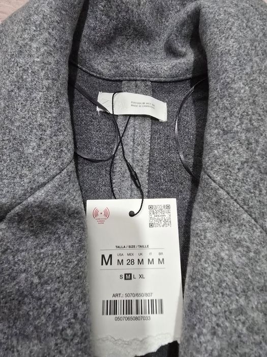 Casaco cinzento Zara