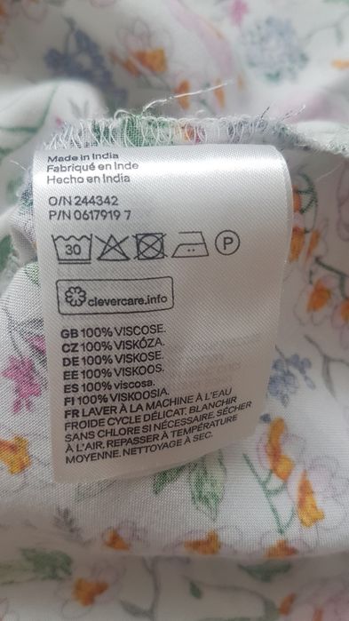 Letnia sukienka H&M hm, r. L 40,  w kwiaty