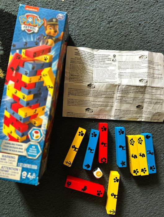 Настольная игра Дженга Spin Master Падающая башня Щенячий патруль