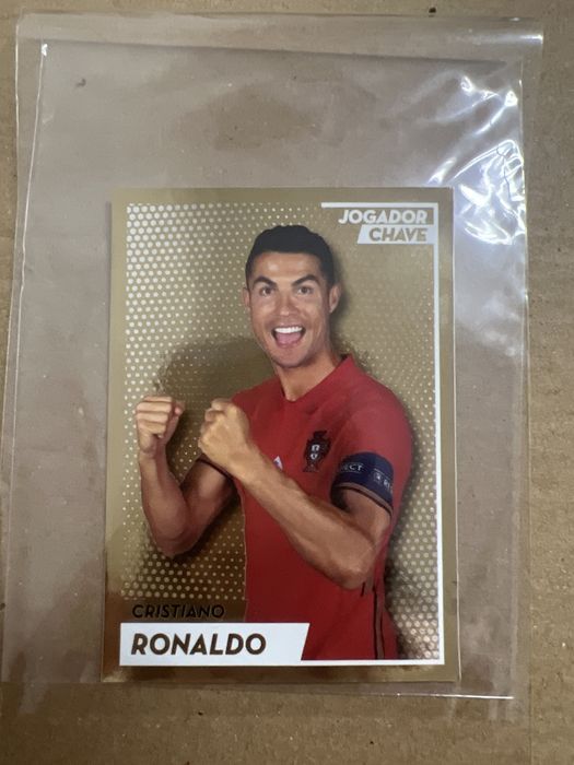 [CROMO RARO] Cristiano Ronaldo – Jogador Chave (Edição Especial Dourada) Mundial do Qatar 2022