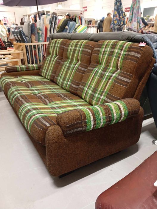 Kanapa Sofa z PRL stara fotel PRL