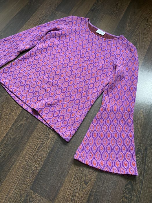 Кофта светр блуза топ з рукавами кльош етно бохо вінтаж вінтажна