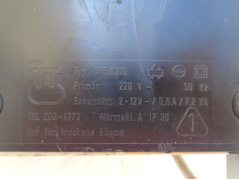 F2 TT  Transformador regulador refª 545 / 210 pista comboio