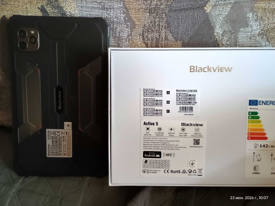 Планшет Blackview Active 5 LTE 8.68" 8/128GB Rugged Tab MIL-STD-810H NFC Black