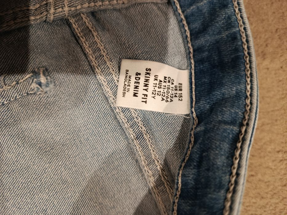 Spodnie jeansowe H&M w rozmiarze 152