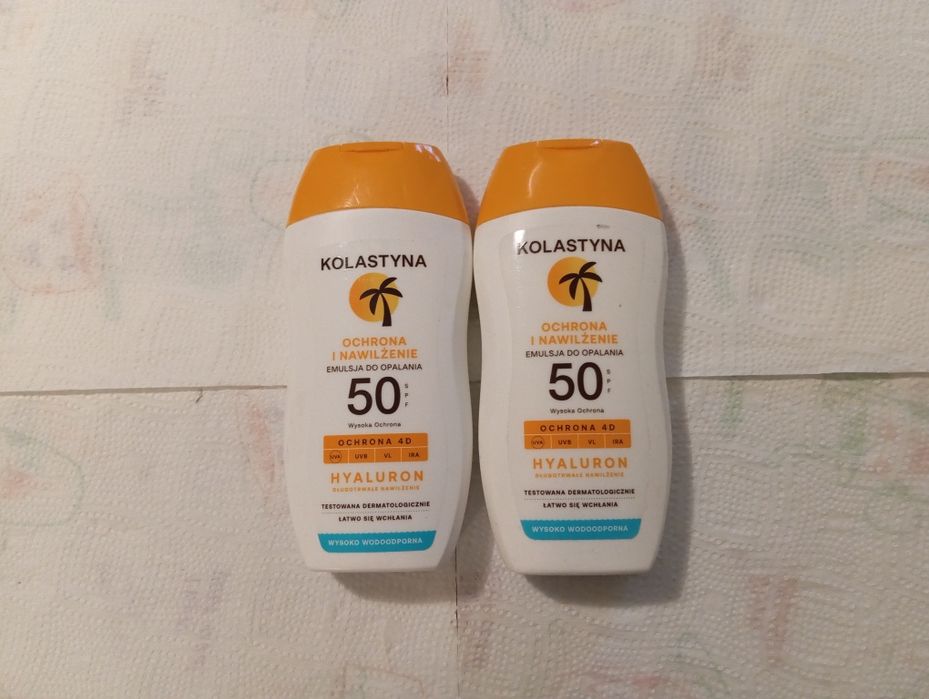 Kolastyna Emulsja do opalania wodoodporna SPF50 150ml 2 szt.