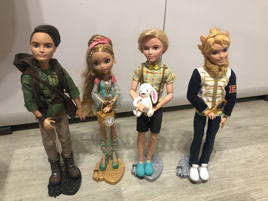 Ever After High полная комплектация Эшли, Хантер, Декстер, Алистер