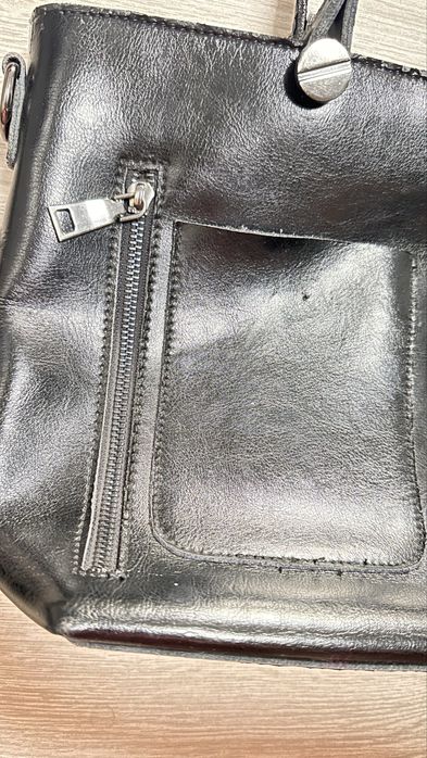 Продам деловая сумка портфель кожанная черная